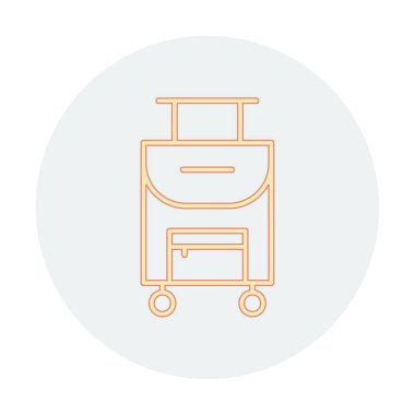 Bavul seyahat çantası ikonu. Bagaj kavramı                                   