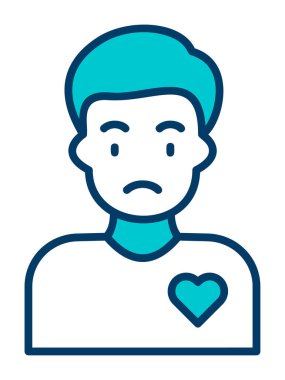 Gönüllü Adam simge vektör çizimi