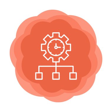 vector illustration of Time Management modern icon                       