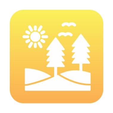 forest icon, vector illustration simple design