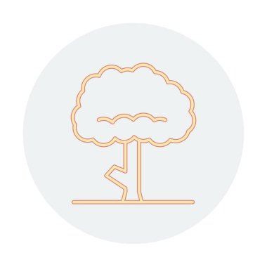 ağaç web simge vektör çizim