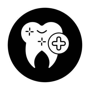 Sağlıklı diş kutsal kişilerin resmi, vektör çizim    