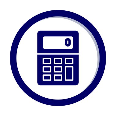 modern hesap makinesi düz vektör çizimi  