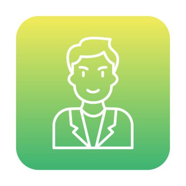 Aday erkekler simgesi, vektör illüstrasyonu 