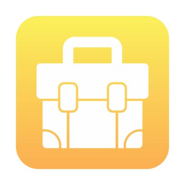 bavul ikonu vektör illüstrasyonu 