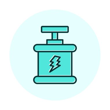  düz patlama simgesi, vektör illüstrasyonu