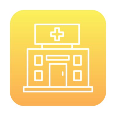 Tıp hastanesi vektör illüstrasyonu                             