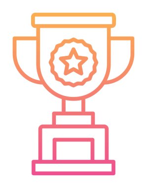 kupa simgesi, vektör çizimi