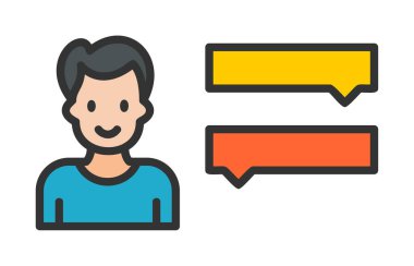 Röportaj simgesi çizimi