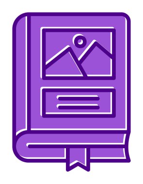 Fotoğraf Albümü vektör simgesi modern vektör illüstrasyonu