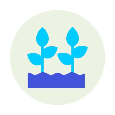 Growing plants web icon, vector illustration 