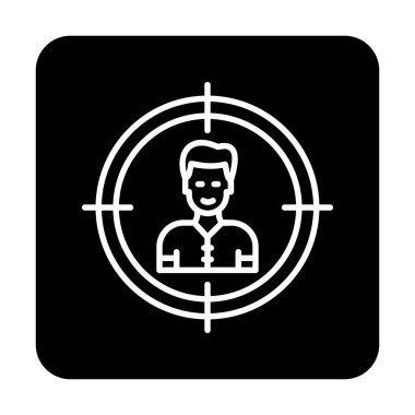 hedef simge, vektör illüstrasyonu basit tasarım