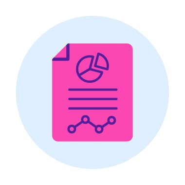 Analiz web simgesi vektör illüstrasyonu    