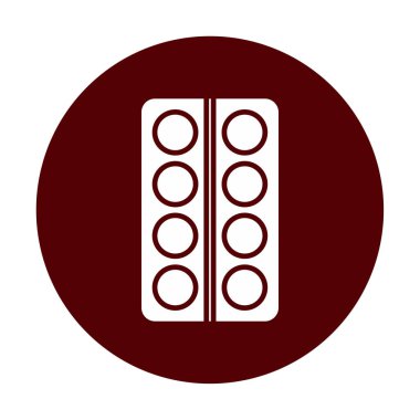 Modern İlaç simgesinin vektör illüstrasyonu                           