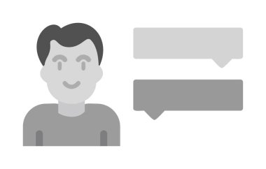 Röportaj simgesi çizimi