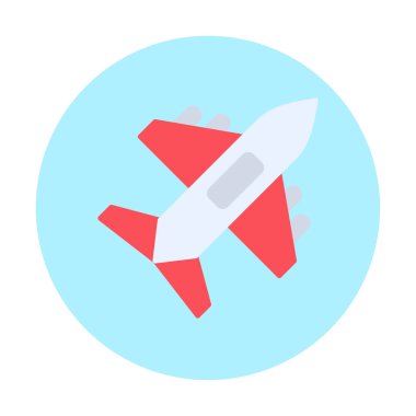 düzlem ikonu vektör illüstrasyonu