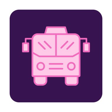 bus simgesi, vektör illüstrasyonu