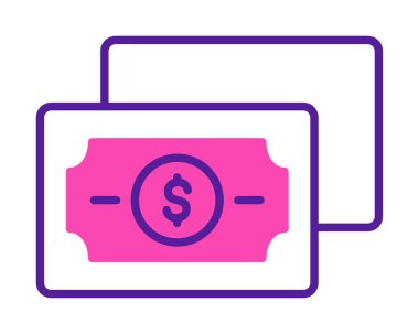 para düz simgesi, vektör illüstrasyonu