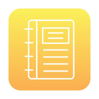 Not defteri web simge vektör çizim