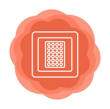 Nikotin Yaması ikon vektör illüstrasyon tasarımı