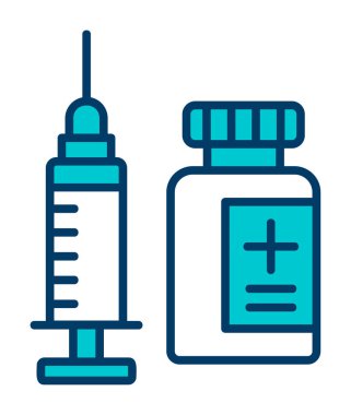 Aşılama web simgesi, vektör illüstrasyonu
