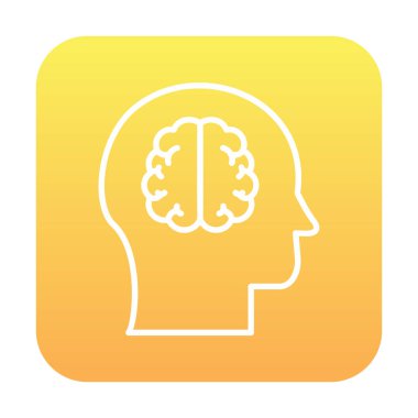 trend biçimli arkaplanda beyin simgesi