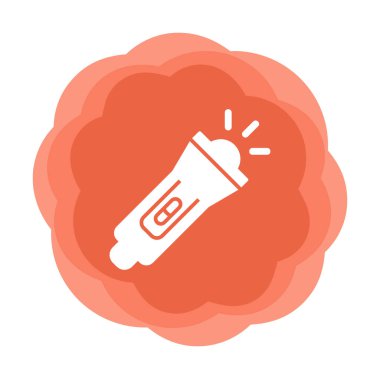 el feneri düz simge vektör çizim  