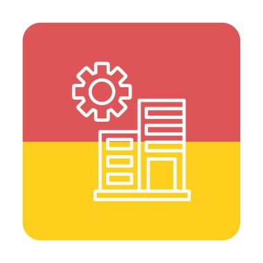 Bakım daireleri simge vektör illüstrasyonu 