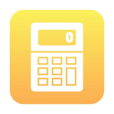 Basit hesap makinesi düz vektör çizimi  