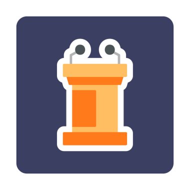 Podyum simgesinin vektör illüstrasyonu 