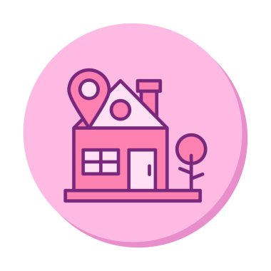 ev yeri kutsal kişilerin resmi, vektör çizim  