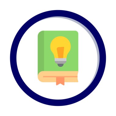 Fizik Kitabı vektör illüstrasyonu, simge ögesi arkaplanı