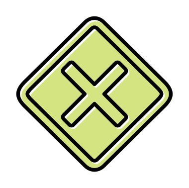 Tahriş simgesi için vektör illüstrasyonu  