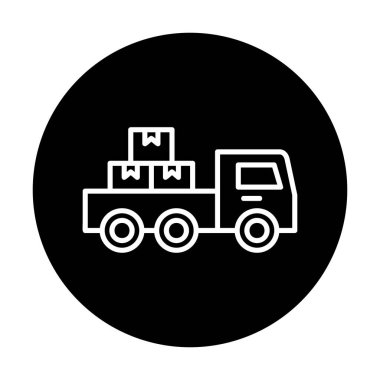 Kamyonet simge vektör çizim