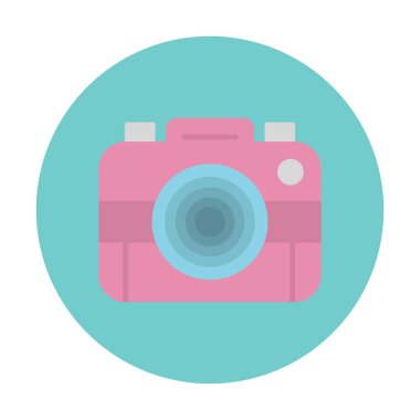 fotoğraf makinesi simgesi, vektör illüstrasyonu 