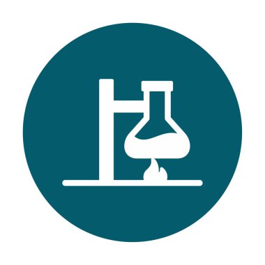 Basit Kimyasal Deney simgesi, vektör çizimi