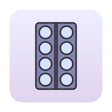 Modern İlaç simgesinin vektör illüstrasyonu                           