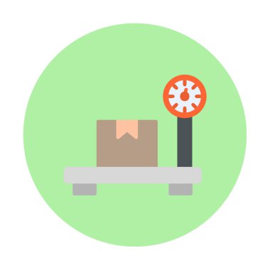 ölçekli düz simge, vektör illüstrasyonu 