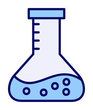 Matara ikonu. Laboratuvar ekipmanları. vektör illüstrasyonu.                     