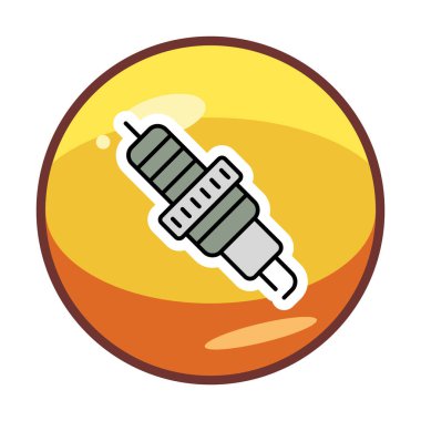 Buji simgesinin vektör illüstrasyonu