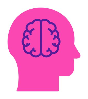 trend biçimli arkaplanda beyin simgesi