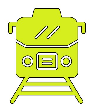 tren vektör simgesi modern basit illüstrasyon