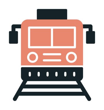 tren vektör simgesi modern basit illüstrasyon