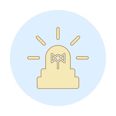 Siren simgesi, vektör çizimi 