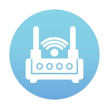  Wi-fi yönlendirici vektör illüstrasyonu