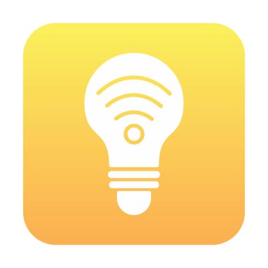 Ampul Ağı simgesi basit bir çizim. Akıllı Ampul                                                     