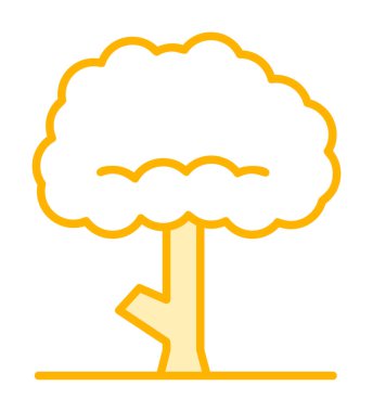 ağaç web simge vektör çizim