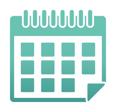 Takvim simgesi, vektör çizimi