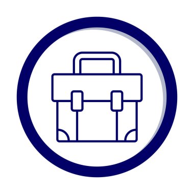 bavul ikonu vektör illüstrasyonu 