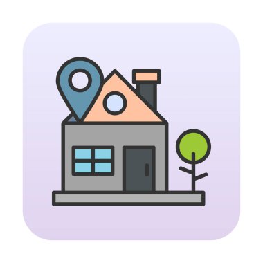 ev yeri kutsal kişilerin resmi, vektör çizim  